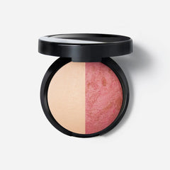 Baked Blush-n-Highlight Split, Pink Buttercream/ French Vanilla