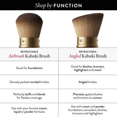 Retractable Angled Kabuki Brush
