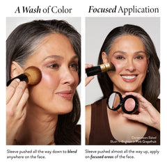 Retractable Angled Kabuki Brush